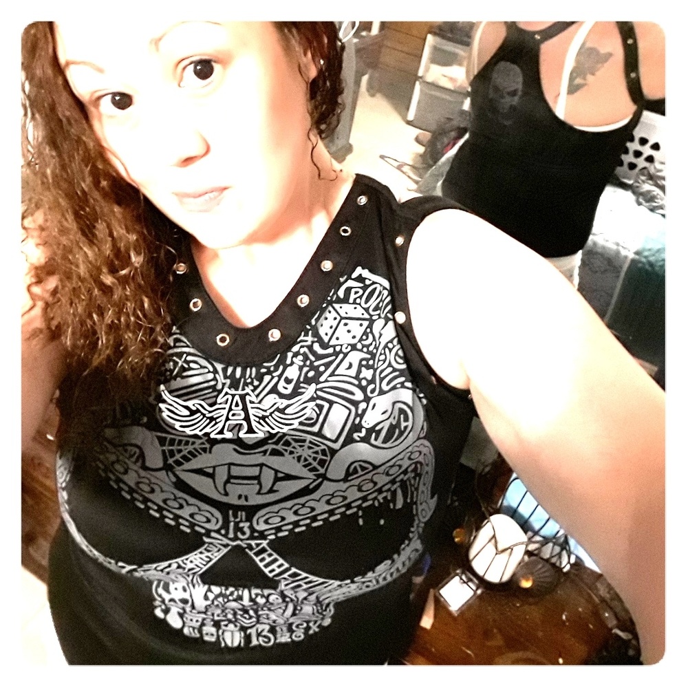 Women's Skull Racerback Tank